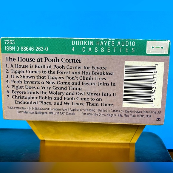 DISNEY VTG 90s WINNIE THE POOH THE HOUSE AT POOH CORNER 4 AUDIO CASSETTE SET - Picture 3 of 10